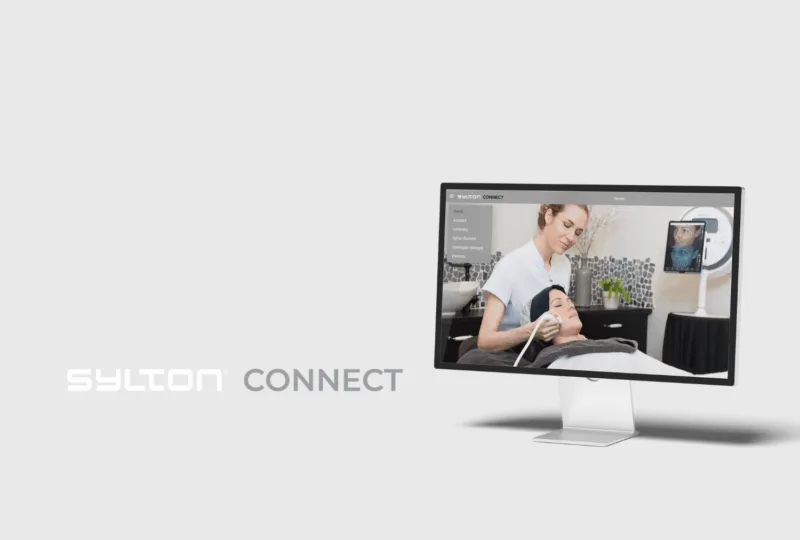 Sylton Connect software interface on iPad display