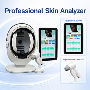 3D AI Smart Full Face Skin Analyzer HD Imaging Touch Screen Facial Scanner Detect Acne Pigmentation Wrinkles Pores Moisture
